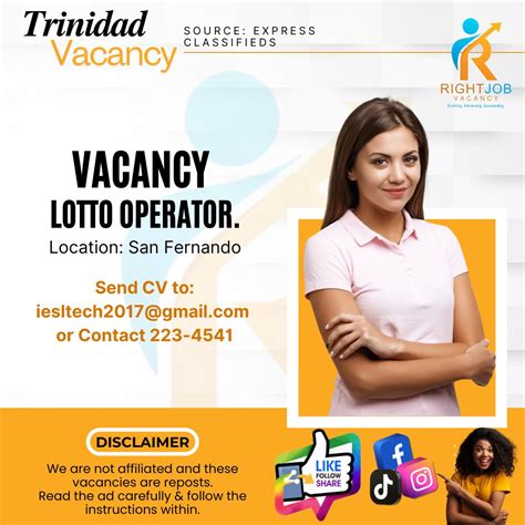 lotto operator vacancies in trinidad|Lotto Operator Vacancy at Excellent Stores.